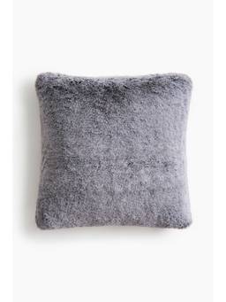 H&M - Grey Fluffy Cushion Cover