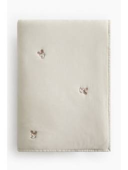 H&M - White Embroidered Cotton Bedspread