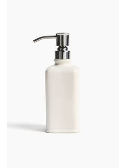 H&M - White Stoneware Soap Dispenser
