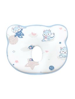Hopop - White Printed Cotton Pillow