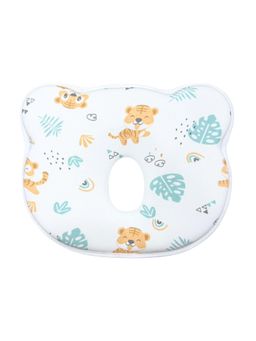 Hopop - White Printed Cotton Pillow