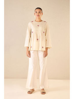 Shivani Bhargava - Cream Printed Co-Ord (Set of 2)