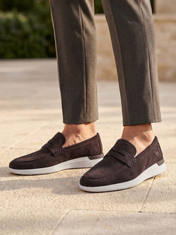 U.S. POLO ASSN. - BURGE Stylish Slip-On Smart Casual Loafers for Men - Brown