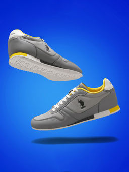 U.S. POLO ASSN. - Clemt 4.0 Men Grey Stylish Casual Sneakers