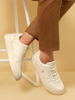 U.S. POLO ASSN. - Joan 2.0 Men Cream Stylish Casual Sneakers