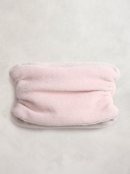 CHERRY CRUMBLE BY NITT HYMAN - Peach Solid Cozy Fluff Muffler