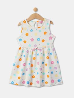 R&B - White Floral Baby Dresses and Frocks Dress