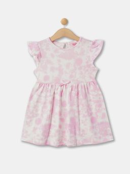R&B - Pink Tie & Dye Baby Dresses and Frocks Dress