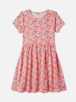 R&B - Multi-Color Floral Knee Length Dress