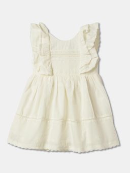 R&B - Ivory Embroidered Baby Dresses and Frocks Dress