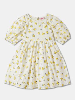 R&B - Ivory Printed Mini Dresses Dress