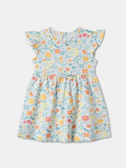 R&B - White Floral Baby Dresses and Frocks Dress