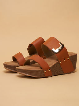 ERIDANI - Akyra Casual Wedges Tan