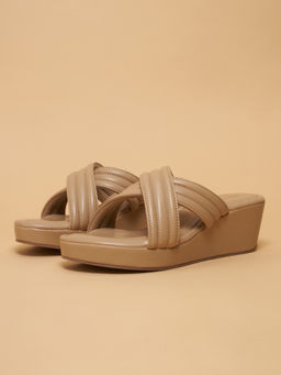 ERIDANI - Kody Casual Wedges Beige