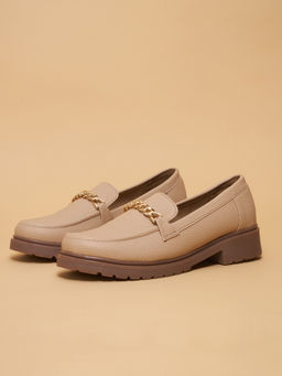 ERIDANI - Kylie Chunky Loafers Beige