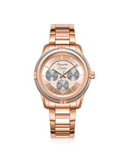 Alexandre Christie - AC 2843 BFB Multi Function Watch For Women - Rose Gold (M)