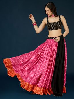 Gajra Gang - Pink Embellished Lehenga Blouse & Dupatta Diwalicious (Set of 3)