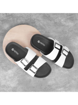 Metro - Men White Casual Sandals