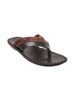 Mochi - Men Brown Slip On Sandals