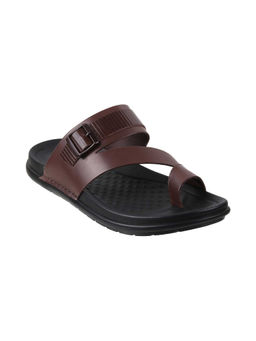Metro - Men Brown Slip On Sandals