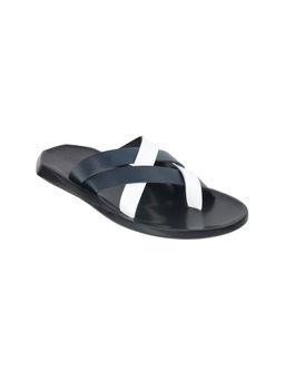 Metro - Men Blue Slip On Sandals