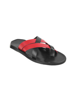 Metro - Men Red Slip On Sandals