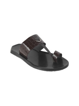 Mochi - Men Brown Slip On Sandals