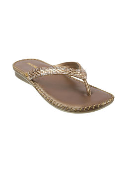 Mochi - Women Gold Flats