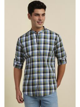 Allen Solly - Men Multi Custom Fit Check Full Sleeves Casual Shirts