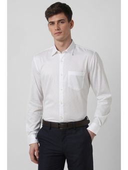 Peter England - Men White Regular Fit Formal Shirt