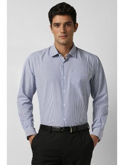 Peter England - Men Blue Regular Fit Formal Shirt