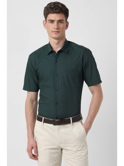 Peter England - Men Green Regular Fit Formal Shirt