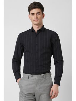 Peter England - Men Black Slim Fit Formal Shirt