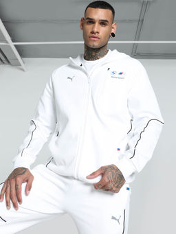 Puma - White Printed Bomber Jacket
