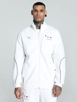 Puma - White Solid Bomber Jacket