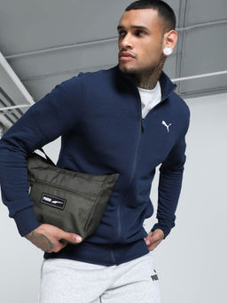 Puma - Blue Solid Bomber Jacket