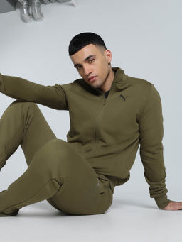 Puma - Green Solid Bomber Jacket