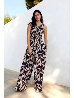 NOBARR - Women Viscose Printed Stretchable Multicolor Jumpsuit