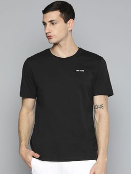 Alcis - Black Typography Printed T Shirt