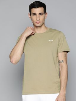 Alcis - Beige Typography Printed T Shirt