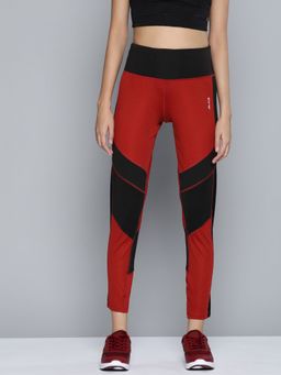 Alcis - Women Red Colorblock Tights