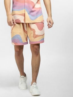 Jack & Jones - Pastel Yellow Colourblocked Knit Shorts