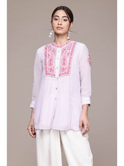 Aarke Ritu Kumar - White Floral Tunic