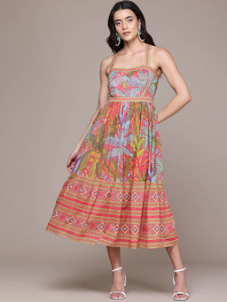 Aarke Ritu Kumar - Multi-Color Printed Midi Dress