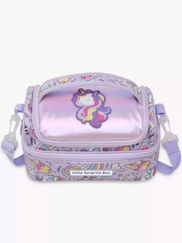 Little Surprise Box - Hologram Unicorn Lunch Bag for Kids 5 -10 Years