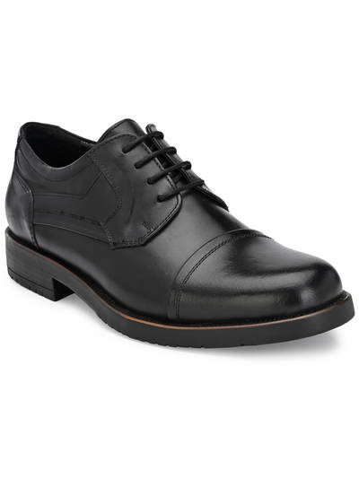 Burnish Leather Black Lace Up Formal Derbies
