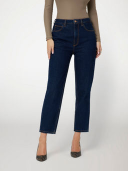 Guess - Women Solid Relaxed Fit High Rise Jeans