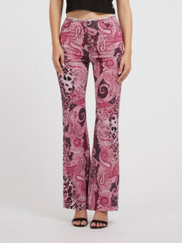 Guess - Women Multi-Colour Printed High Rise Jeans