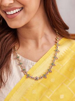 Fabindia - Multi-Color Metal Long Necklace