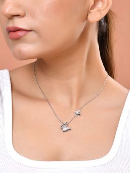 VOJ - Silver Plated Butterfly Necklace